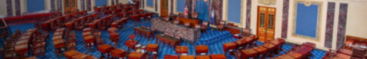 empty seats on the US senate floor