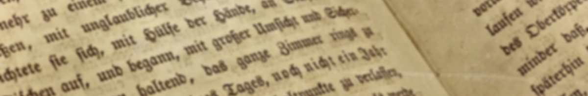 fancy German script on cream-paged book.
