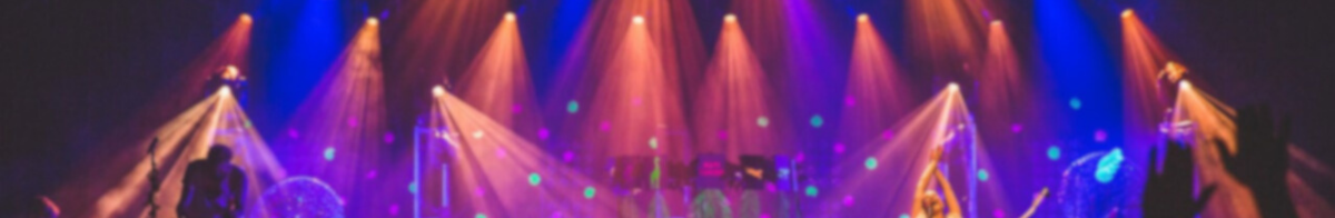 colorful stage lighting at a concert